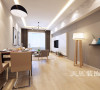 盛润锦绣城简欧三居室装修案例116平户型设计——餐厅视角布局