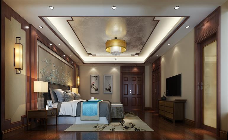 中式 优雅 卧室图片来自居众装饰佛山分公司在居众装饰-云山峰境泷庭墅的分享