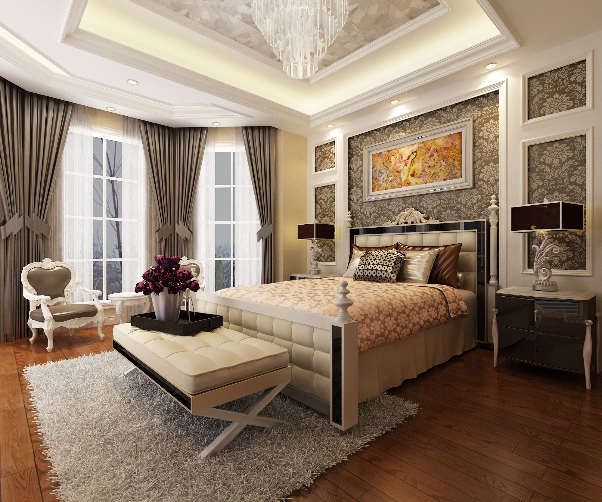 卧室图片来自湖南名匠装饰在宏聚地中海-新古典风格的分享