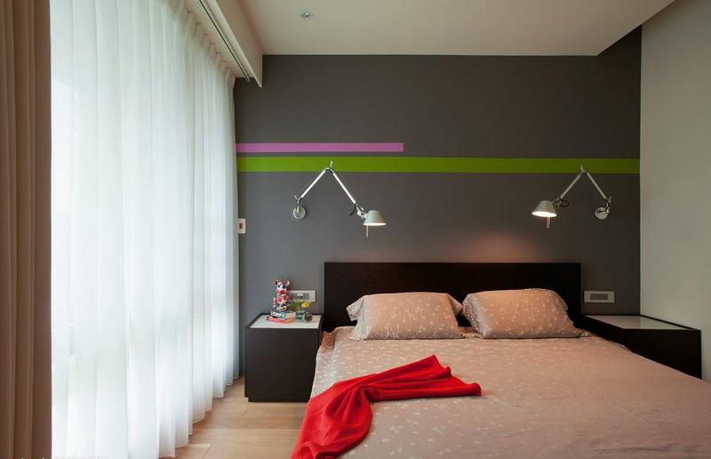 卧室图片来自今朝装饰张智慧在黑板漆搭配草绿色墙漆打造照片墙的分享