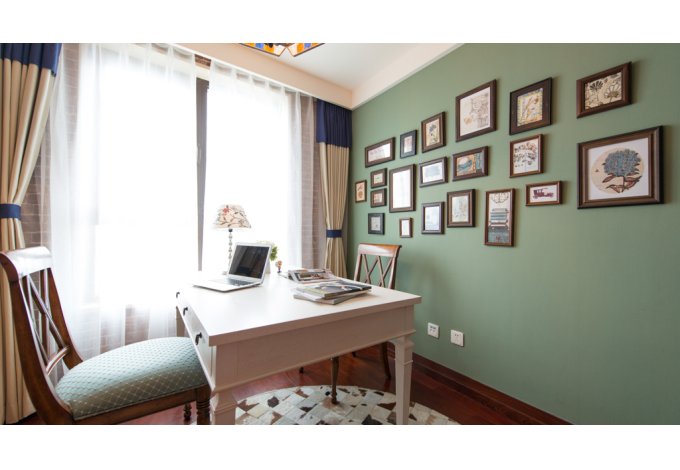 现代 简约 三居室 书房图片来自成都丰立装饰工程公司在122平舒适现代简约风的分享