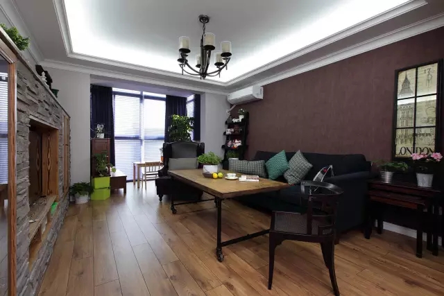 简约 美式风格 复式装修 客厅图片来自实创装饰上海公司在150㎡复式简美风，太实用啦！的分享