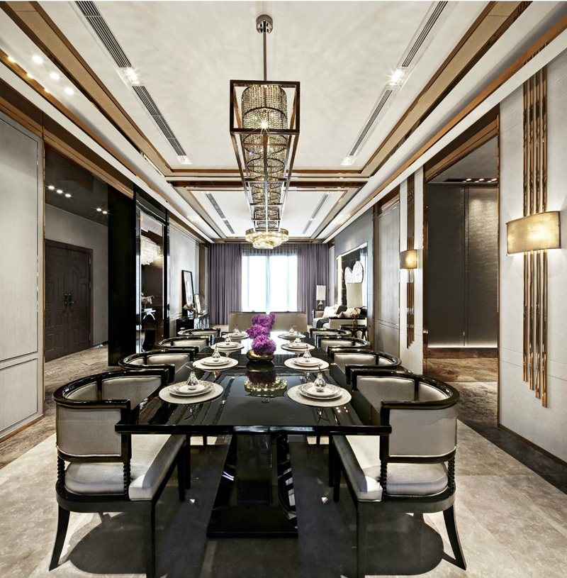 欧式 简约 收纳 餐厅图片来自张勇高级室内设计师在臻园低奢欧式设计案例效果展示的分享