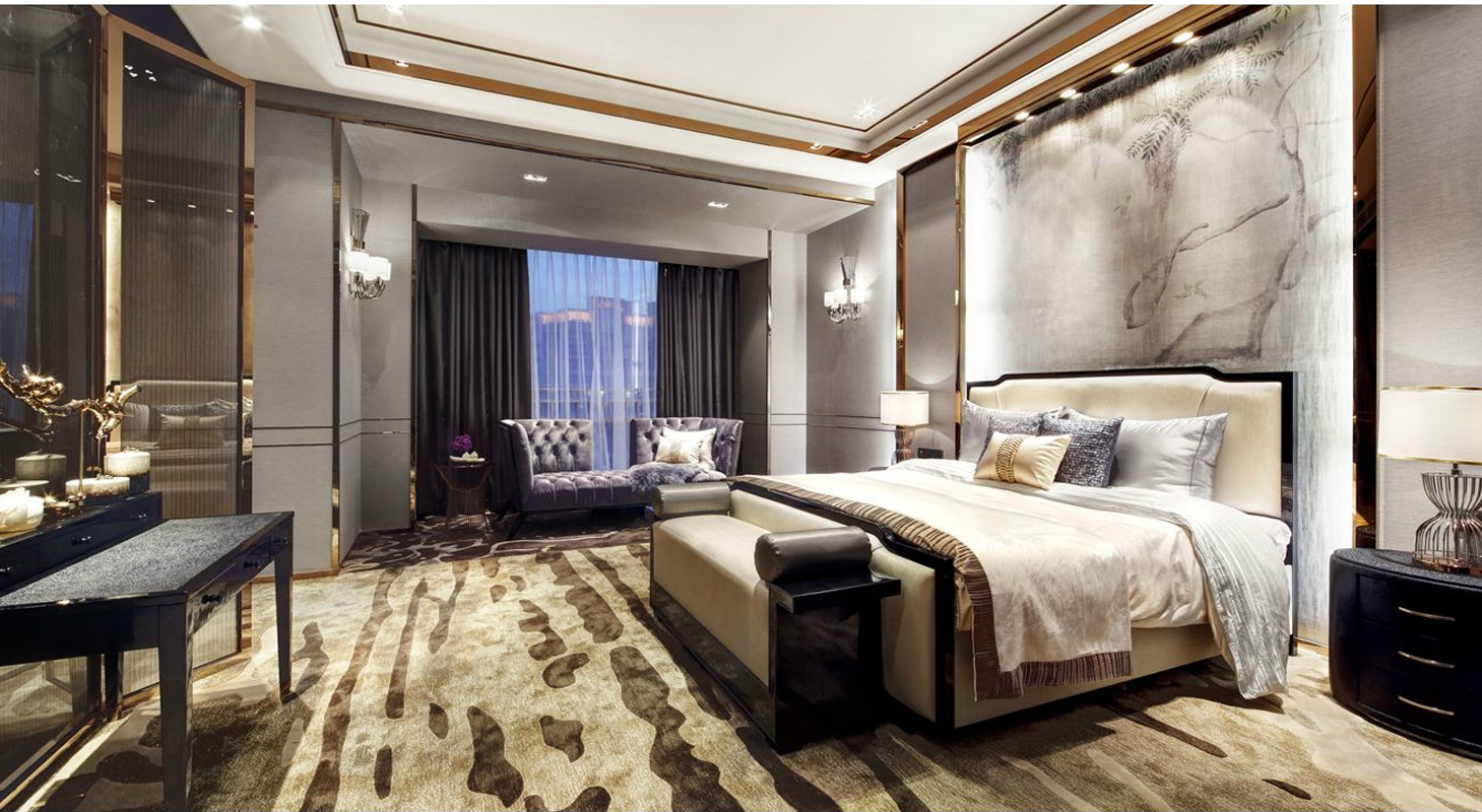 欧式 简约 收纳 卧室图片来自张勇高级室内设计师在臻园低奢欧式设计案例效果展示的分享