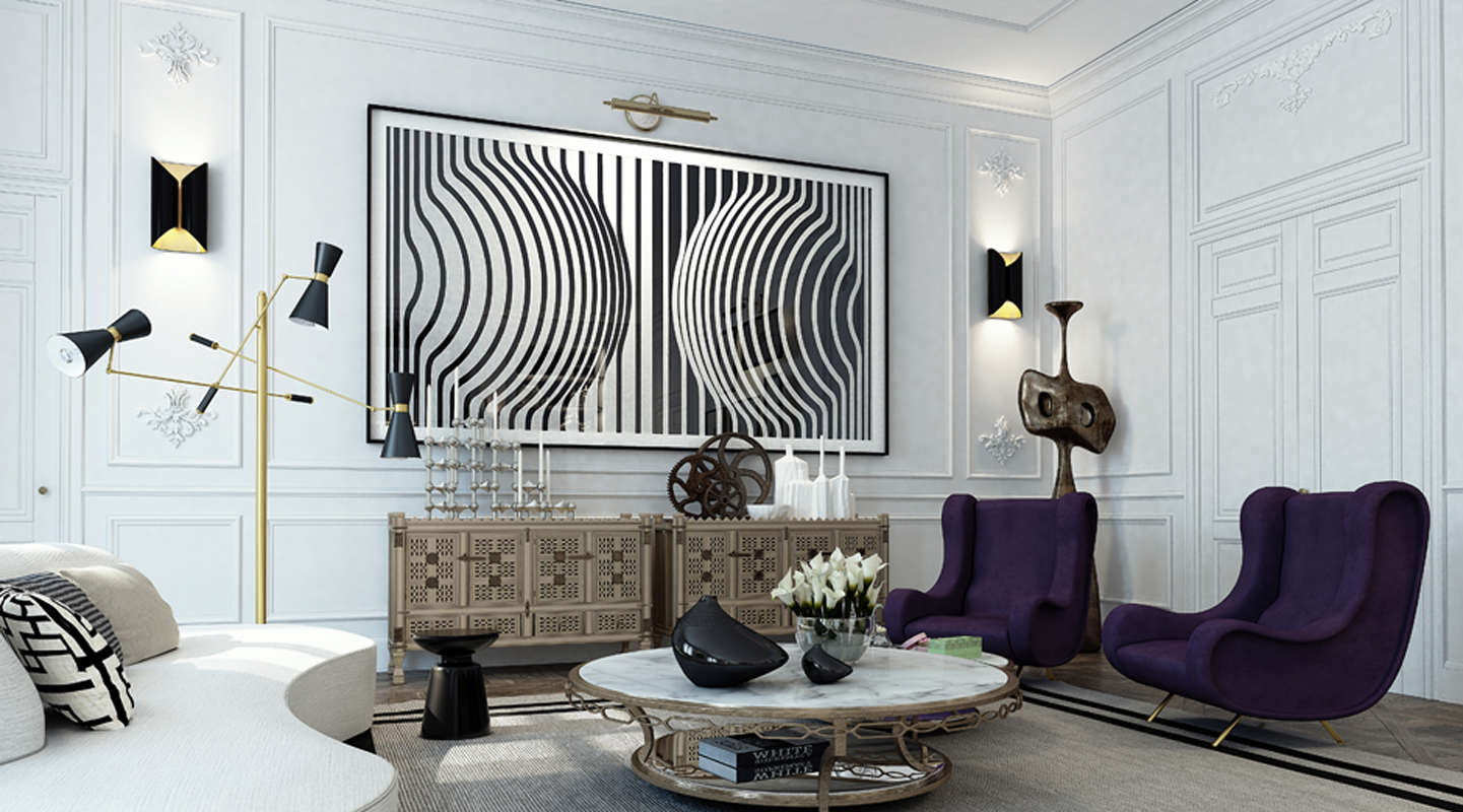 欧式 简约 混搭 三居 收纳 客厅图片来自张勇高级室内设计师在泛海国际黑白色格调欧式精品案例的分享