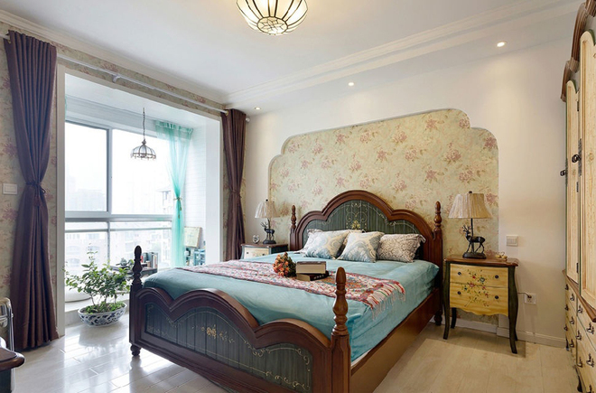 地中海 三居 白领 收纳 80后 卧室图片来自武汉苹果装饰在猫舍—梦幻地中海的分享