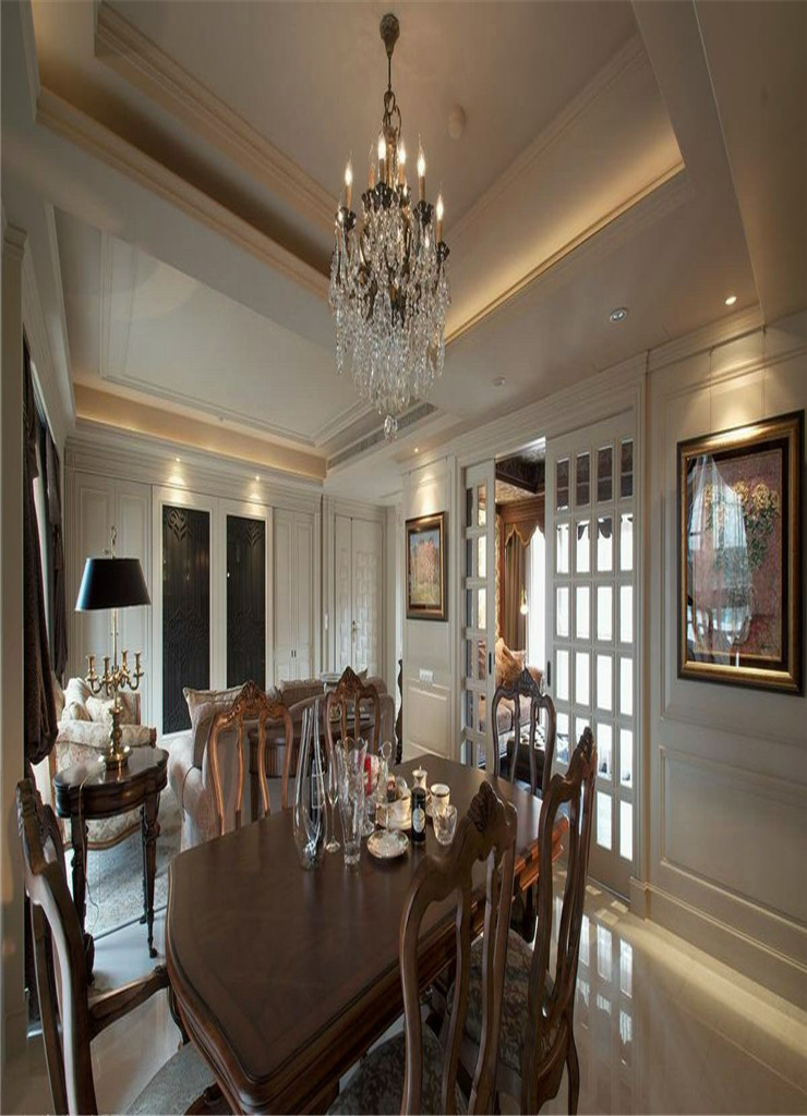 美式 古典 三居 餐厅图片来自今朝装饰张智慧在小红门美式古典的分享