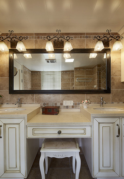 简约 新古典 三居 白领 卫生间图片来自家装大管家在精致优雅小资 120平现代美式3居的分享