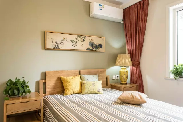 中式风格 美式风格 混搭 三居 卧室图片来自实创装饰上海公司在140㎡美式三居加入中国风的分享