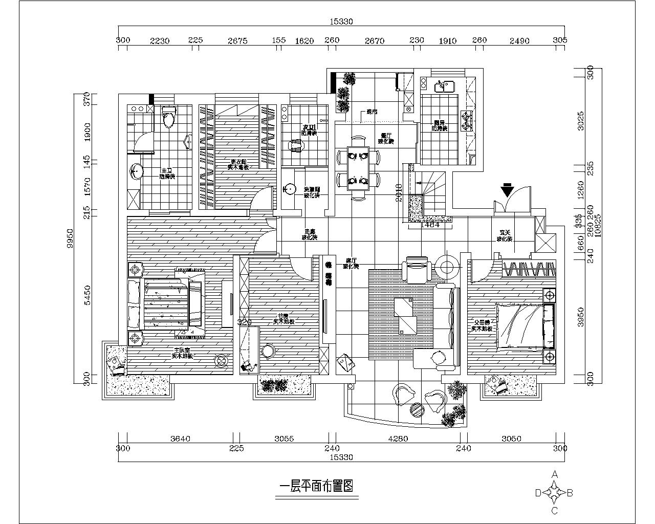 中式 民居意象 跃层 品质 户型图图片来自鸿扬家装在科大佳园----跃层180-260㎡的分享