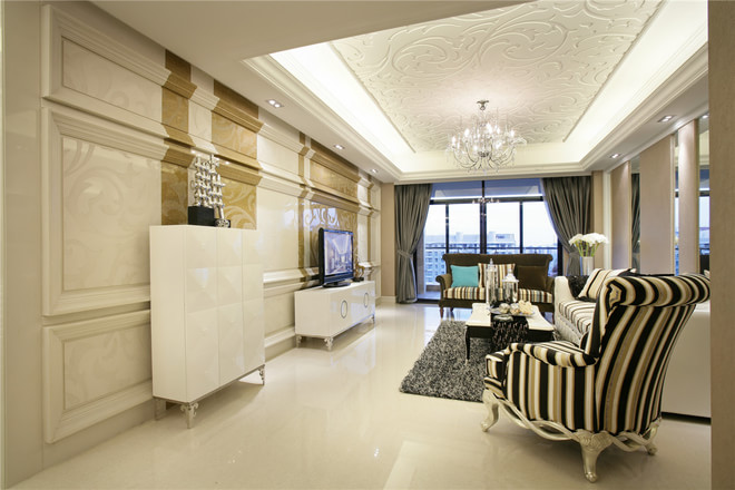 欧式 三居 小资 简约 客厅图片来自rongzhimei在欧式风格的分享