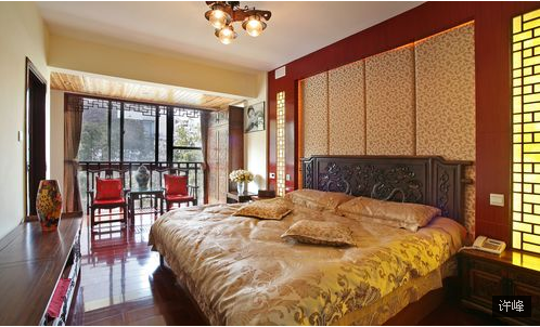 小资 卧室图片来自西安紫苹果装饰工程有限公司在中式风格1的分享