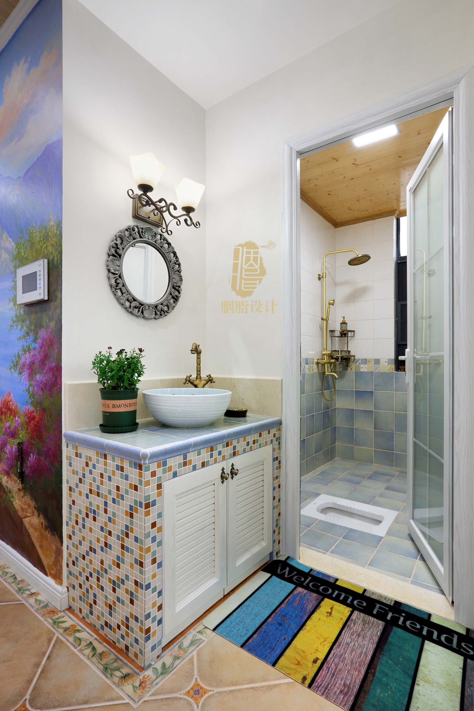 别墅 美式 奢华 胭脂设计 卫生间图片来自设计师胭脂在幸福.塞纳湾的分享