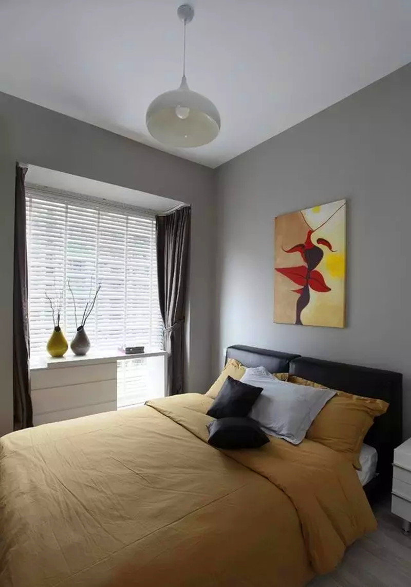 三居 现代 设计 风格 户型 装修 卧室图片来自高度国际装饰宋增会在现代三居，潮流随性的设计的分享