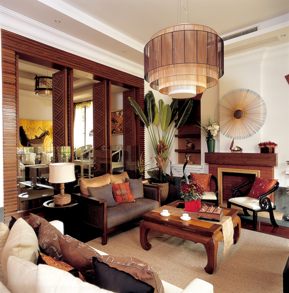 东南亚风格 跃层 客厅图片来自玉玲珑装饰在王先生东南亚风格的新家的分享