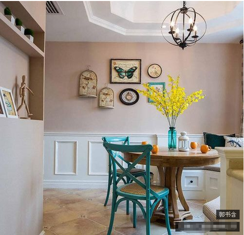 三居 餐厅图片来自西安紫苹果装饰工程有限公司在美式简约的分享