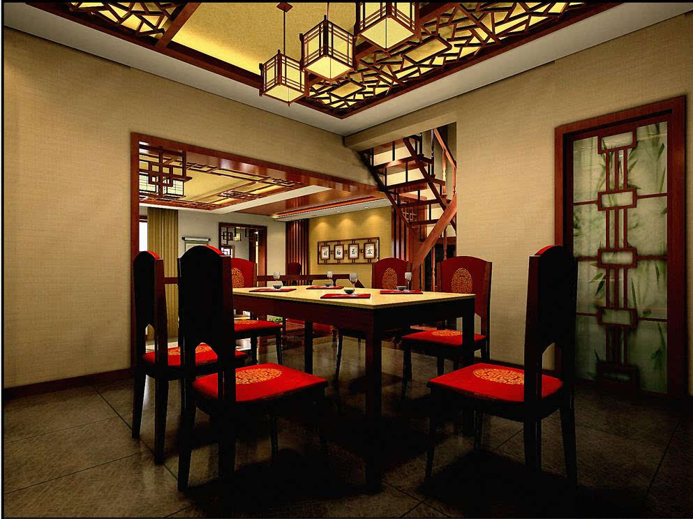 中式 三居 餐厅图片来自北京大成日盛装饰设计在中式 三居室 案例欣赏的分享