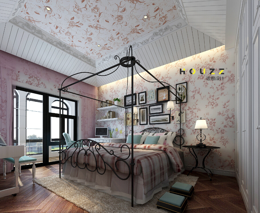 混搭 卧室图片来自浩思设计在美式田园的分享