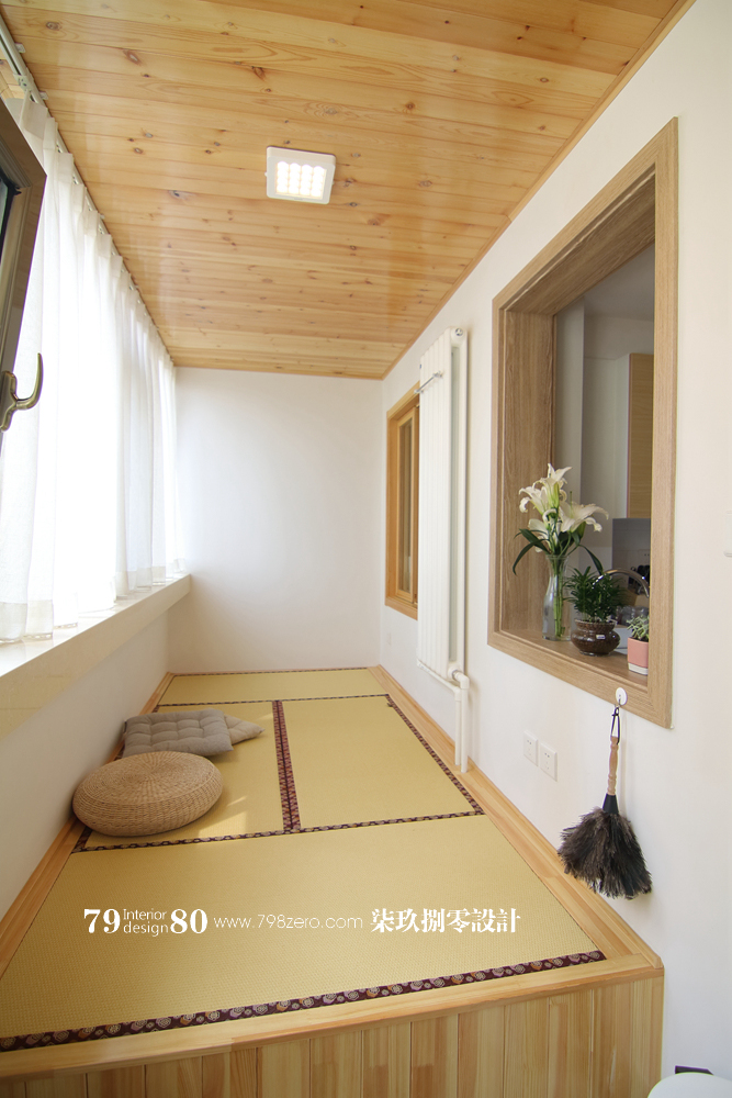简约 日式 北欧 七九八零 旧房改造 阳台图片来自七九八零设计工作室在简约日式风格旧房改造！的分享