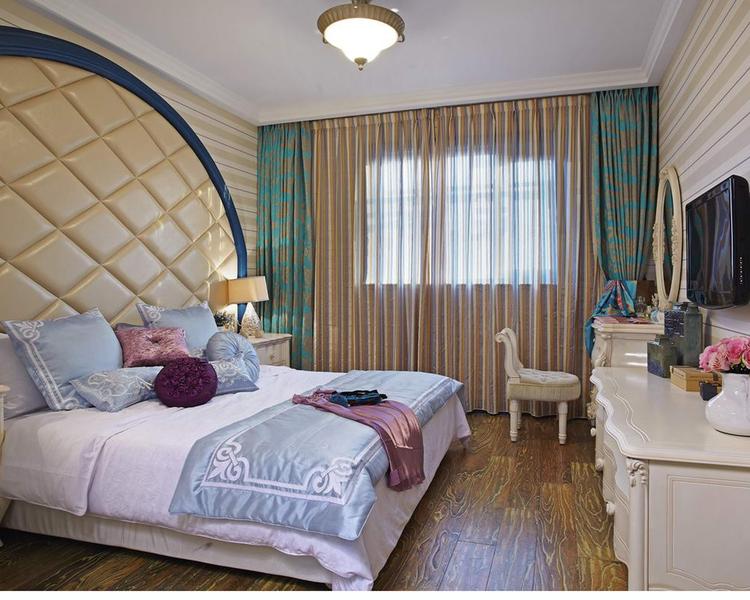 三居 地中海 卧室图片来自今朝装饰张智慧在保利春天里三居室的地中海风格的分享