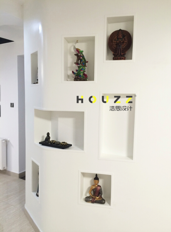 玄关图片来自浩思设计在后现代风格<黑白>的分享