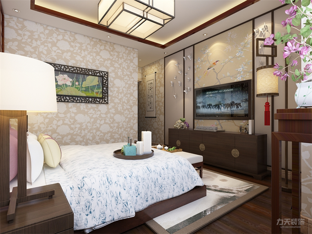 三居 白领 收纳 卧室图片来自阳光力天装饰在力天装饰-天津华侨城 126㎡的分享