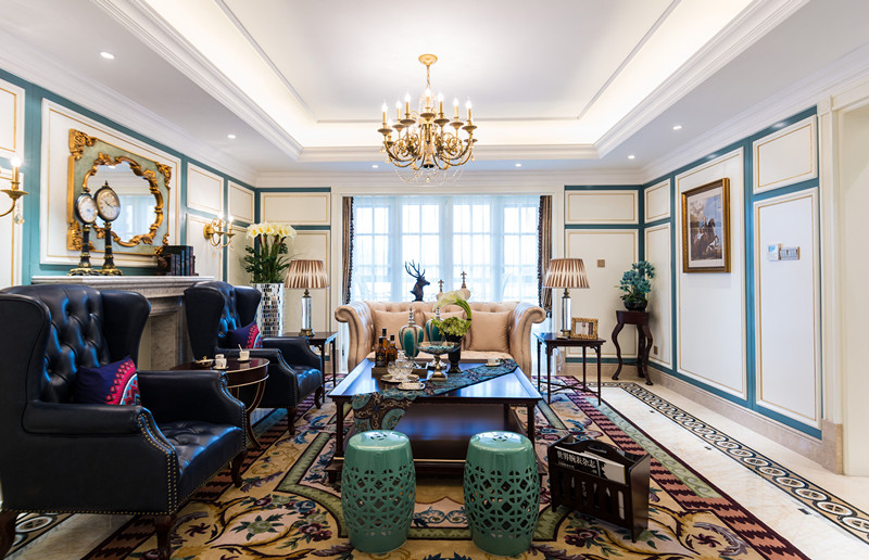 西安装修 欧式风格 客厅图片来自西安福尚装饰家装体验馆在西安华龙太乙城三室欧式的分享