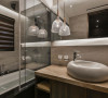 延续木与石的自然元素，打造卫浴空间高格调的休憩氛围。