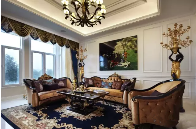 别墅 富力津门湖 新古典 客厅图片来自天津尚层装修韩政在生活。艺术。家的分享