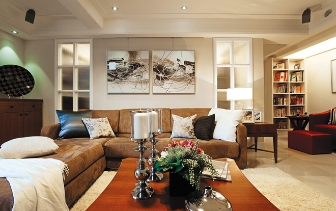 欧式 三居 80后 客厅图片来自日升装饰公司在128平北欧田园风格温馨住宅的分享