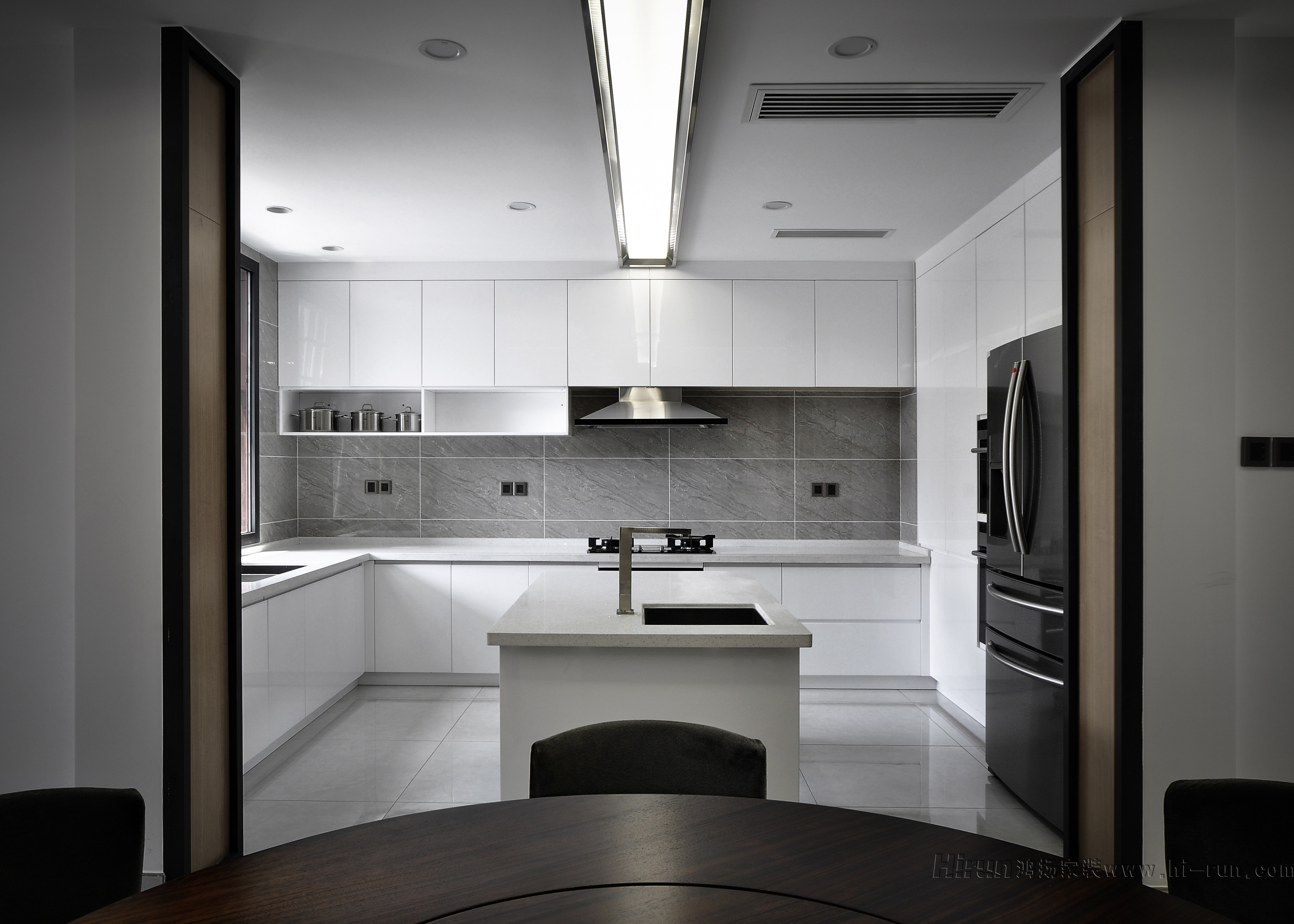 新中式厨房 - 效果图交流区-建E室内设计网