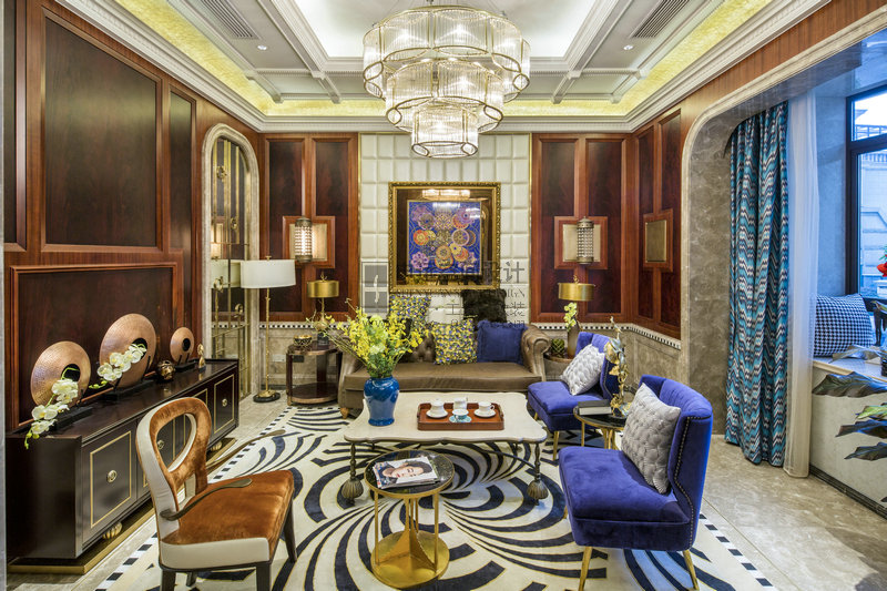 别墅 新古典风格 客厅图片来自申远-小申在豪门府邸的分享