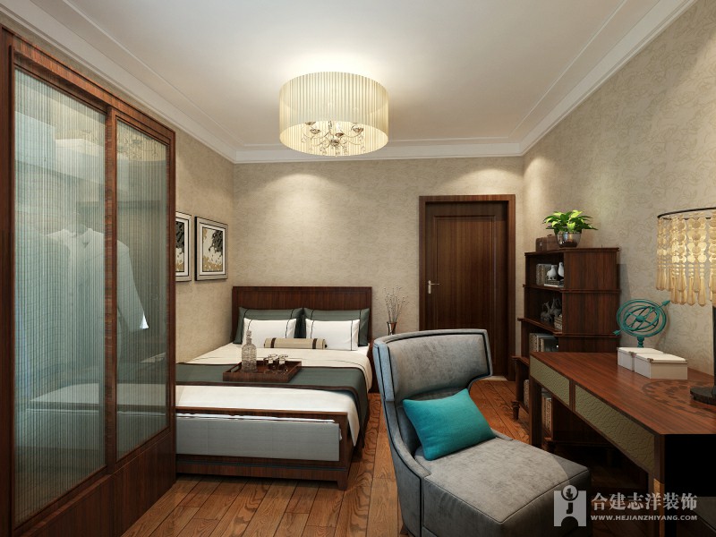 两居 现代 清新 卧室图片来自北京合建高东雪在清新现代两居室的分享