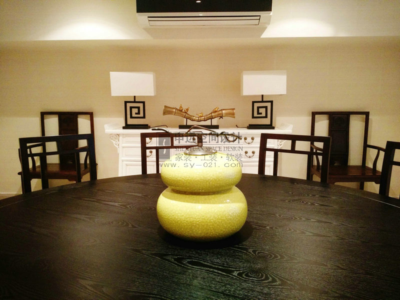 中式风格 别墅 餐厅图片来自申远-小申在御翠园的分享