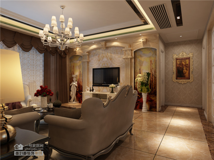 欧式 客厅图片来自武汉一号家居在盛世滨江 138平欧式风格的分享