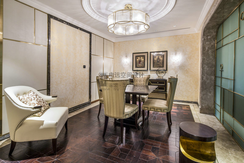 别墅 新古典风格 餐厅图片来自申远-小申在豪门府邸的分享