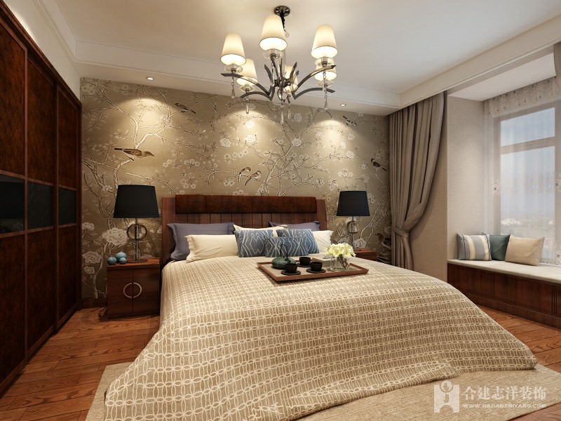 两居 现代 清新 卧室图片来自北京合建高东雪在清新现代两居室的分享