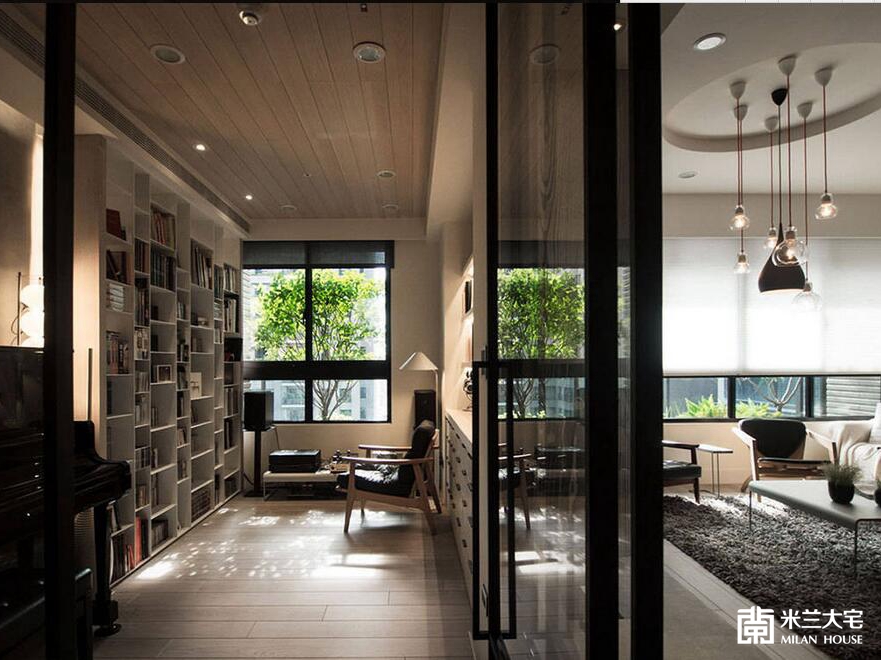 混搭 书房图片来自米兰大宅设计会所在休闲混搭的分享