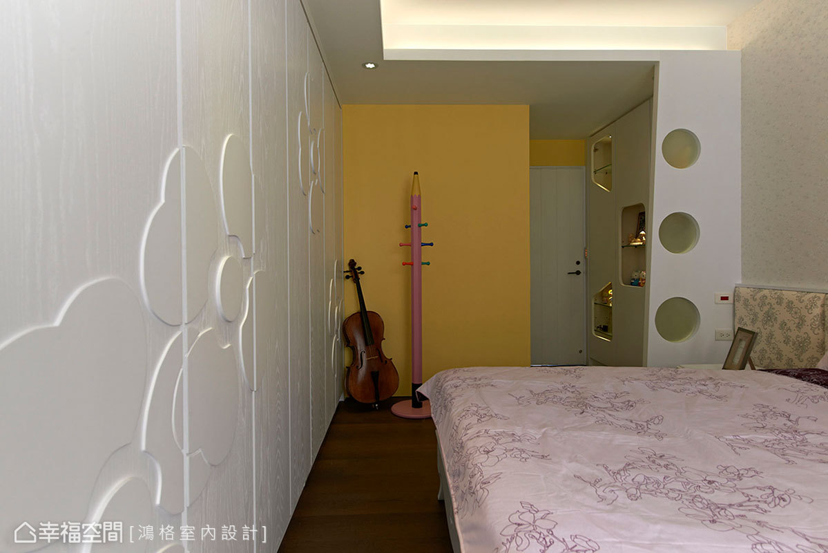 现代 四房 简约 收纳 卧室图片来自幸福空间在165平现代风格富林苑的分享