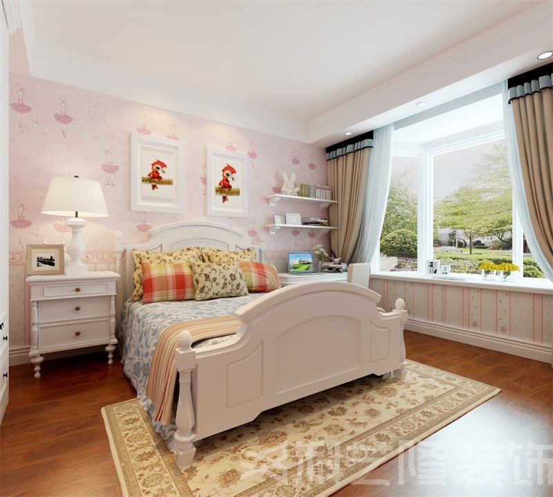 卧室图片来自天津科艺隆装饰在新世界花园-美式田园风格-179㎡的分享