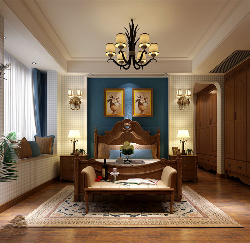 美式 品质 尊贵 卧室图片来自武汉生活家在葛洲坝城市花园125-美式的分享