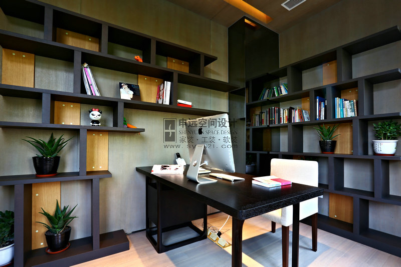 现代风格 别墅 书房图片来自申远-小申在南郊美墅的分享