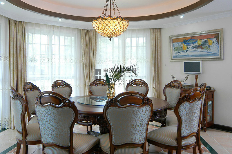别墅 美式风格 餐厅图片来自申远-小申在棕榈滩别墅的分享