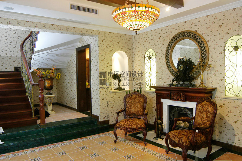 别墅 美式风格 玄关图片来自申远-小申在棕榈滩别墅的分享