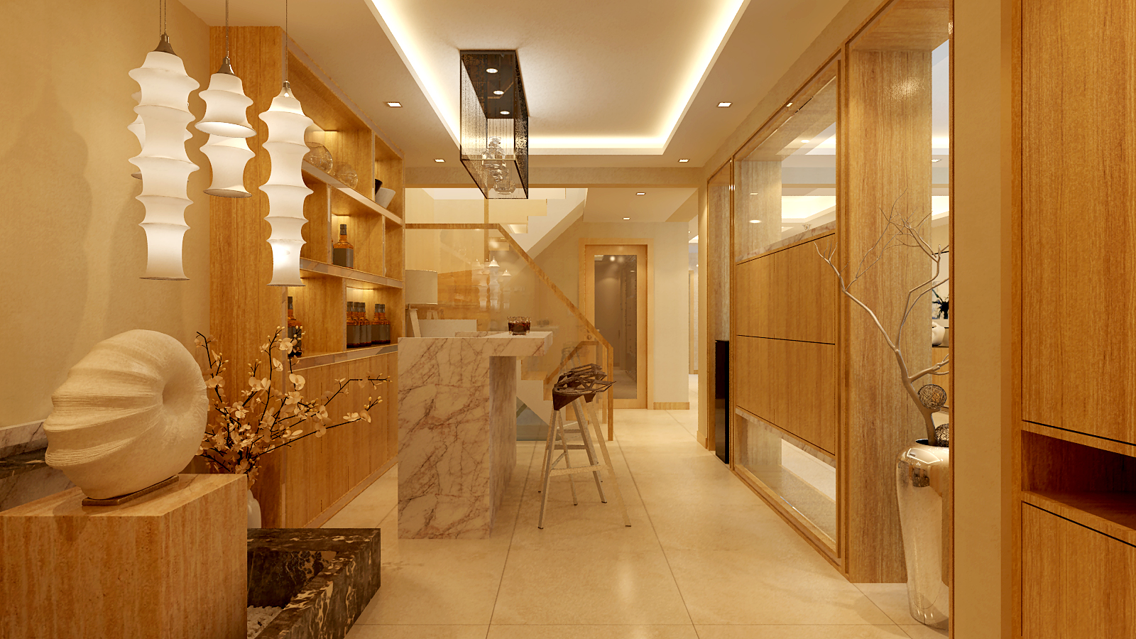 香湖盛景 现代风格 大户型 客厅图片来自百家设计小刘在万科香湖盛景200平现代风格的分享