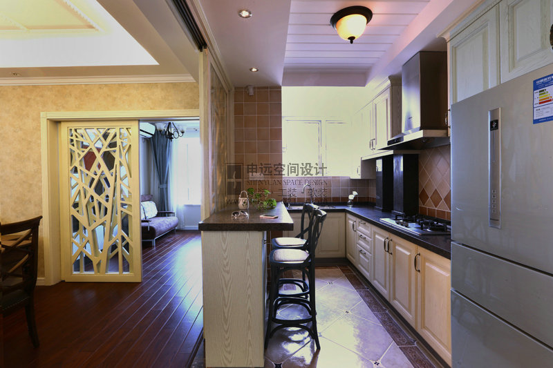 现代风格 平层 厨房图片来自申远-小申在信通浦皓园的分享
