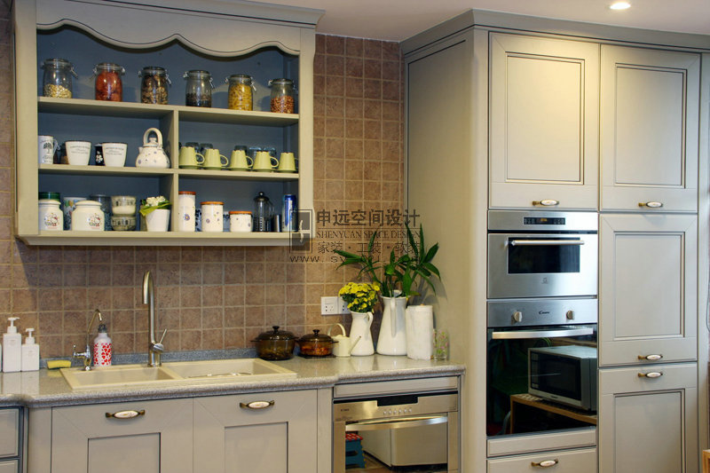 美式风格 别墅 厨房图片来自申远-小申在橡树湾（美式）的分享