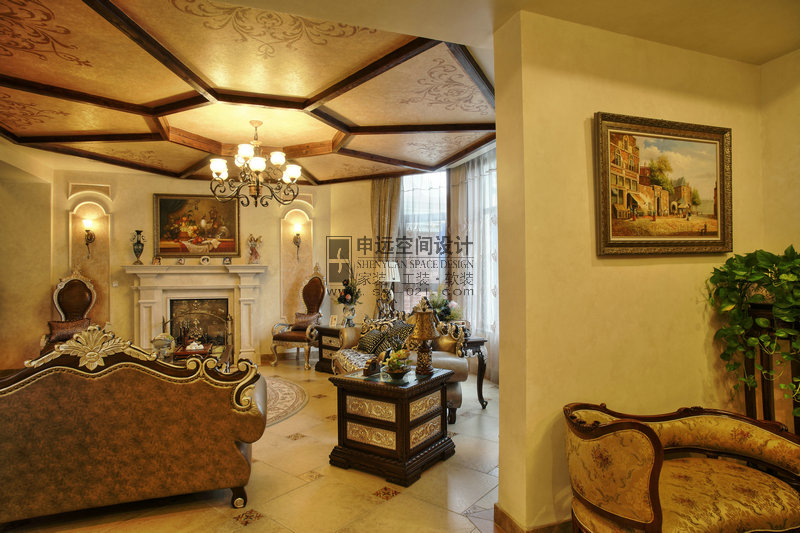 欧式 别墅 客厅图片来自申远-小申在汤臣高尔夫的分享