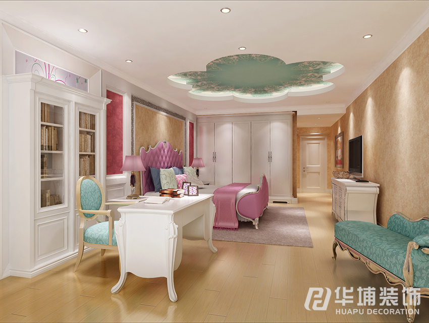 简约 欧式 五居 小资 平层 儿童房 儿童房图片来自上海华埔装饰-laird在中央特区250平简欧效果图的分享