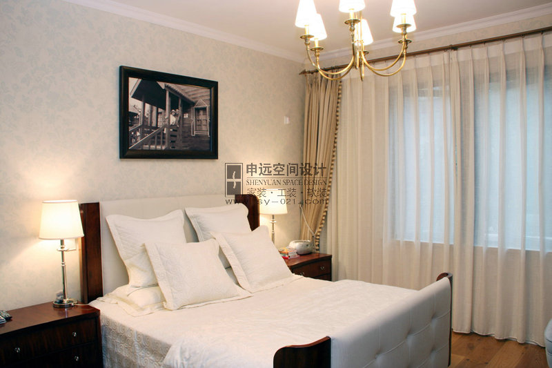 美式风格 别墅 卧室图片来自申远-小申在橡树湾（美式）的分享